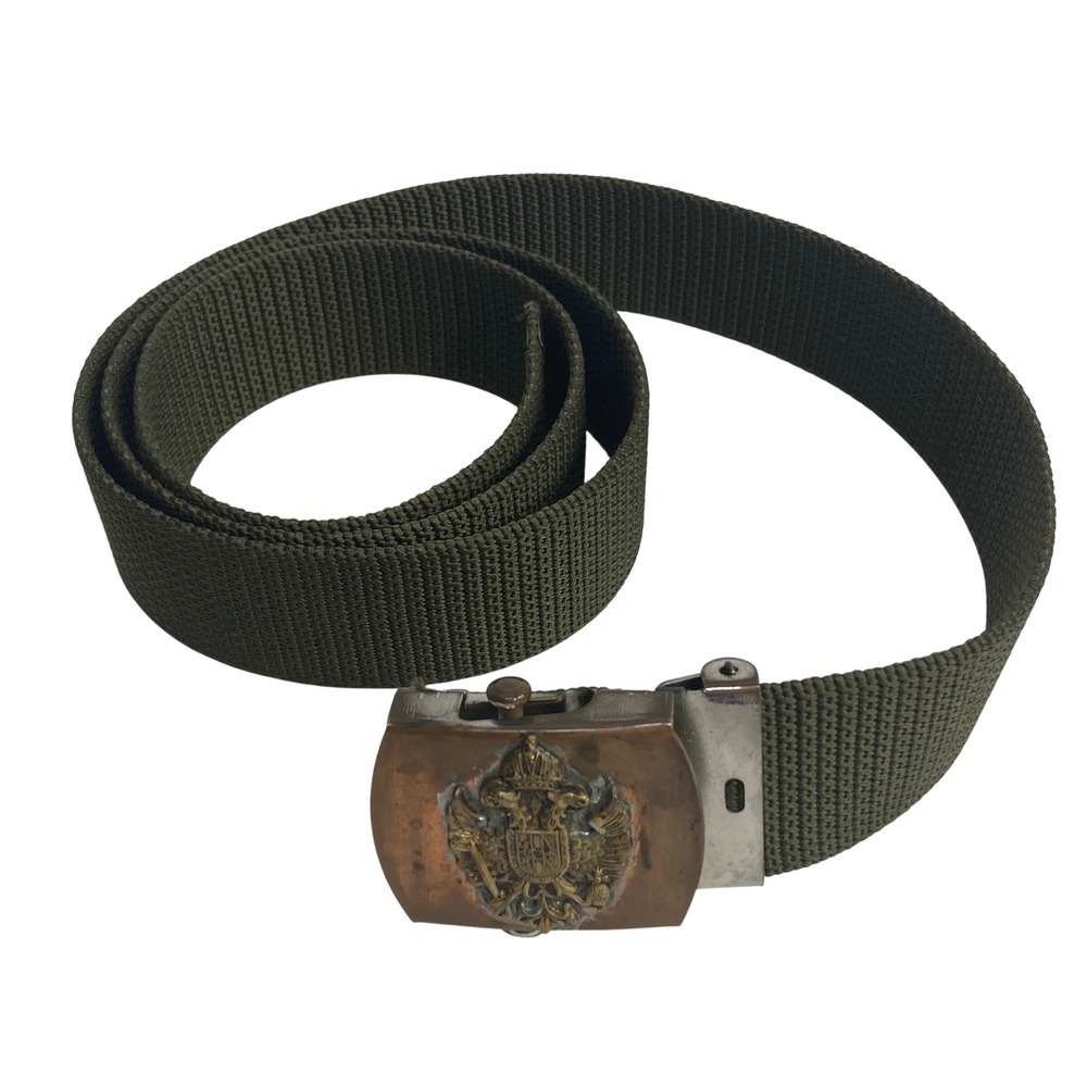 Austrian‎ Statement Brass Uniform Belt Green 41" Double headed Eagle Crest WWI